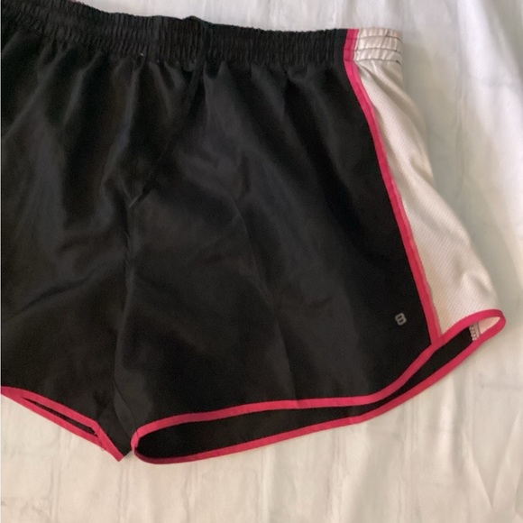 Layer 8 Women's Black and Pink Athletic Short - Picture 2 of 5